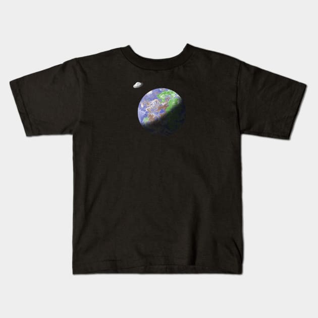 Earthrise Kids T-Shirt by FFpopDesigns